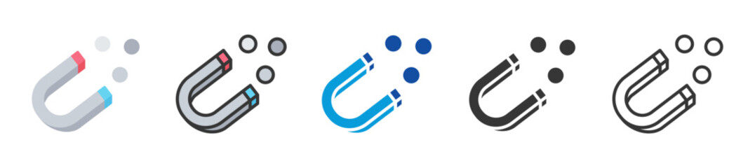 polarization icon set multi style various collection