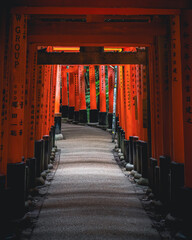 Obraz premium japanese shrine in kyoto japan