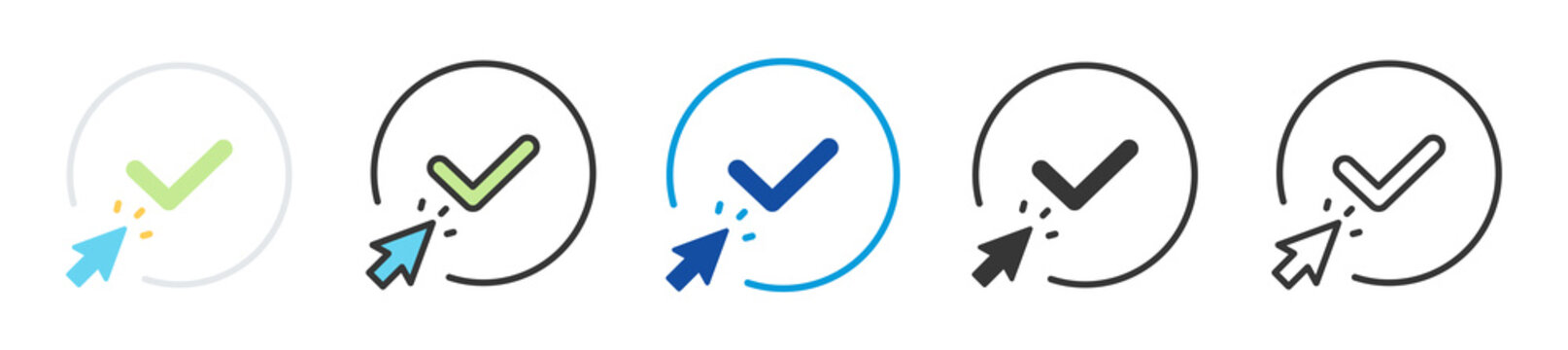 claim icon set multi style various collection