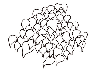 外構・庭植栽のイラスト