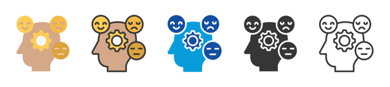 behavior icon set multi style various collection