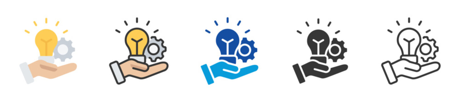 practice icon set multi style various collection