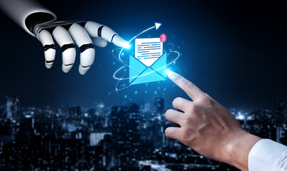 An AI assistant manages an email inbox, prioritizing new messages and notifications. This automated...
