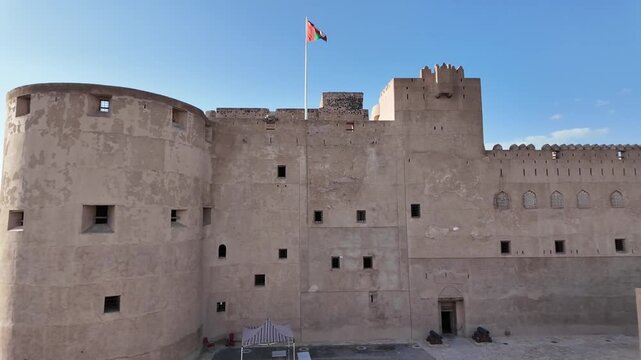 Jabreen Castle is a beautifully restored 17th-century Omani palace known for its painted ceilings and intricate architecture in Oman
