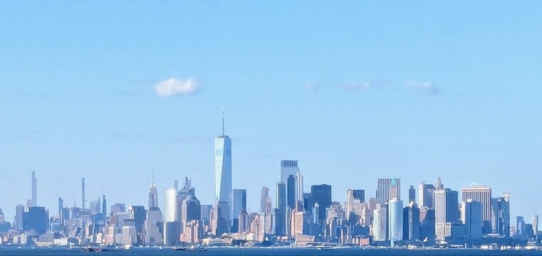 Downtown Manhattan as seen from Staten Island