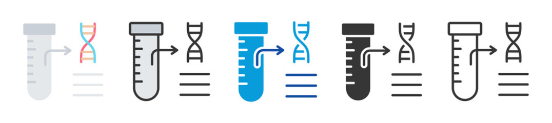 biochemistry icon set multi style various collection