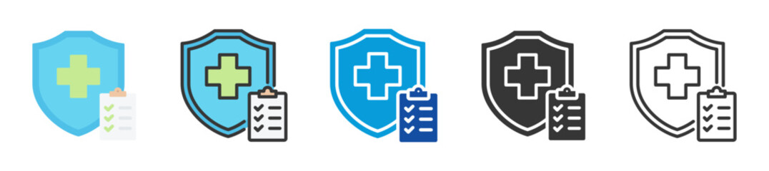health care management icon set multi style various collection © Iconjam