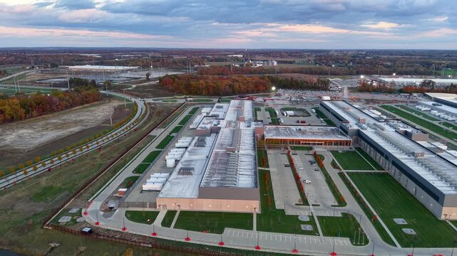 Newly constructed large scale Data center and AI hub neat Columbus, Ohio.