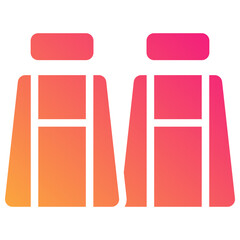 car seats gradient fill icon