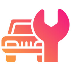 car repair gradient fill icon