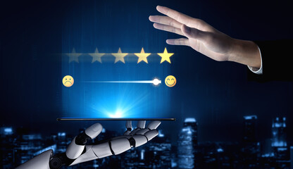 AI analyzes customer satisfaction by evaluating feedback, detecting sentiment, scoring reviews, and...