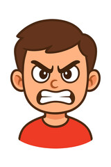 Cartoon Angry Full Body Vector — Furious Human Character Transparent