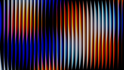 Dual tone light wave illusion abstract with orange and blue reflection
