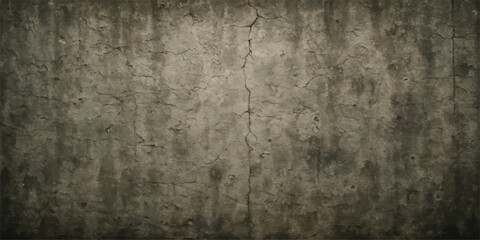 Dark vintage grunge concrete wall texture background with rough gray metal surface design