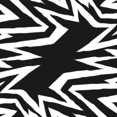 Abstract background with rough and jagged geometric lines pattern and with some copy space area