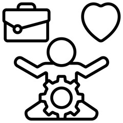 Work Life Balance Icon