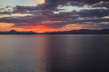 Biwako Twilight: Sunrise over Japan's Largest Lake