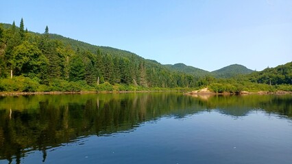 Jacques Cartier lake in Quebec