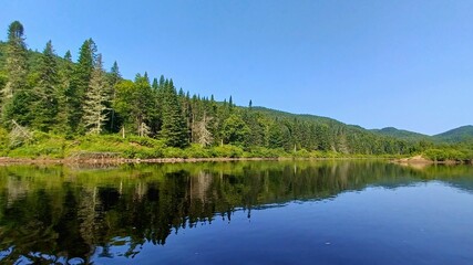 Jacques Cartier lake in Quebec