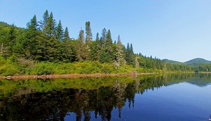 Jacques Cartier lake in Quebec