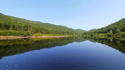 Fototapeta premium Jacques Cartier lake in Quebec