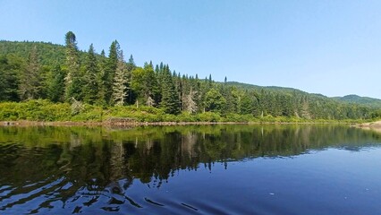 Fototapeta premium Jacques Cartier lake in Quebec