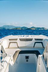 view of the sea from the yacht