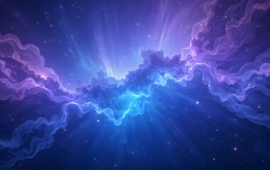 colorful cosmic space