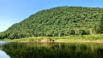 Fototapeta premium Jacques Cartier lake in Quebec