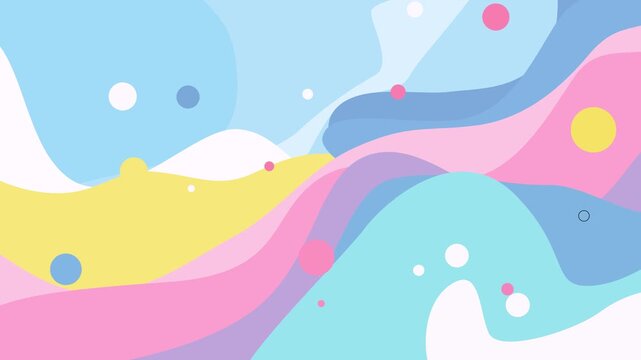 gentle flowing pastel abstract shapes background