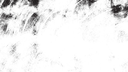 Abstract Black White Grunge Texture Background, Distressed Overlay Vector