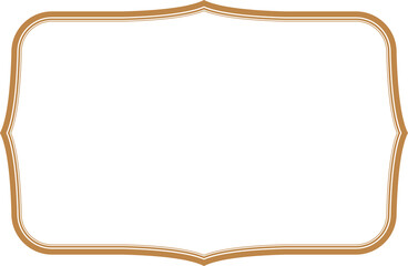 Elegant Vintage Ornate Gold Frame Border. 1349