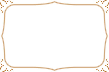 Elegant Vintage Ornate Gold Frame Border. 1354