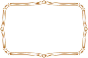 Elegant Vintage Ornate Gold Frame Border. 1363