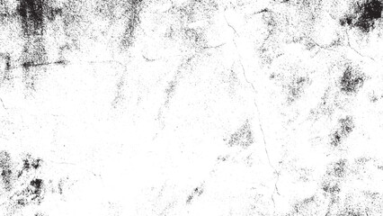 Distressed Black White Grunge Texture with Cracks and Noise Overlay