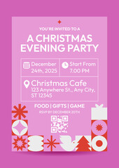 Christmas Evening Party Invitation