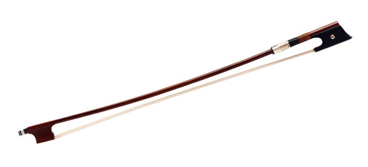 violin bow isolated on white background.