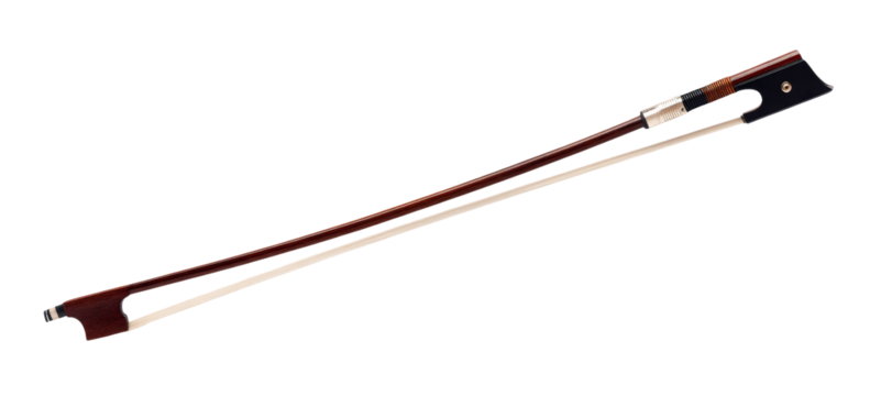 violin bow isolated on white background.