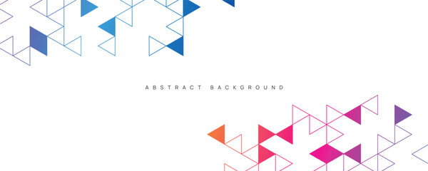 Graphic design element and abstract geometric background with triangle shape pattern.	