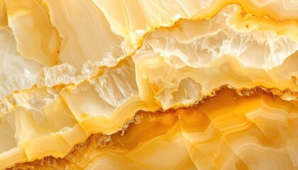 Golden yellow onyx marble texture background with beautiful natural patterns.
