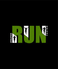 Run Faster,New York City Tee Graphic Design Vector illustration