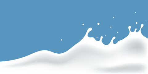 pure cow's milk splash wave, yogurt background, milk product advertisement.
