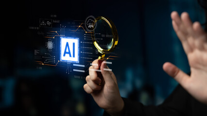 AI core technology presented with digital circuit connections, symbolizing AI systems, processing power, and integration into modern digital platforms Latch