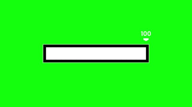 Green screen Loading bar downloading bar loading screen, Loading Circle, video. Download progress,
Digital loading symbol motion graphics with green screen background, Animation of a progress bar.
