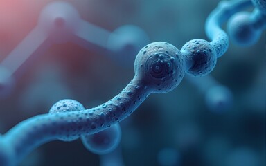 molecule or atom, Abstract structure for Science or medical background, 3d illustration. High quality