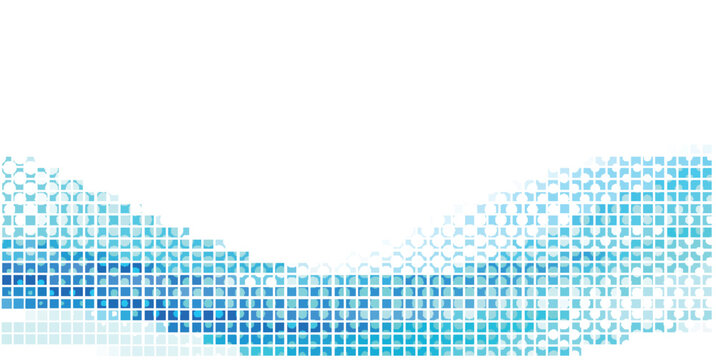 青　波　幾何学　模様　背景