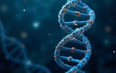 Genetic engineering and molecular structure, hexagon DNA network, science chemical and biotechnology concept, innovation technology, healthcare, and medicine design. Vector illustration. High quality