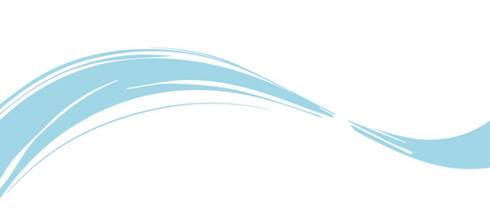 Blue Abstract Wave Background Design Template