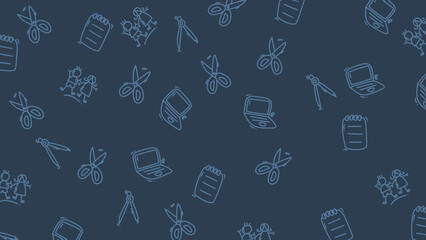 seamless pattern with christmas icons