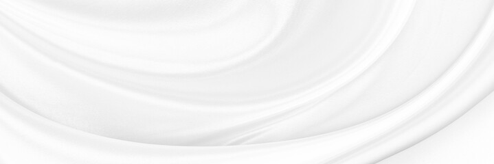 Obraz premium White gray satin texture that is white silver fabric silk panorama background with beautiful soft blur pattern natural.
